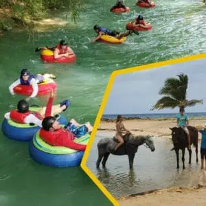 FRIENDS & FAMILY TRIPPLE PLAY - RAPID RIVER TUBING, HORSEBACK RIDING & GREEN GROTTO CAVE EXPERIENCE